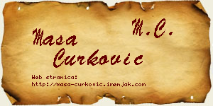Maša Ćurković vizit kartica